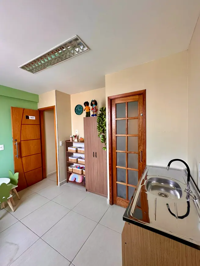 Sala preparada para atendimento na Lumi